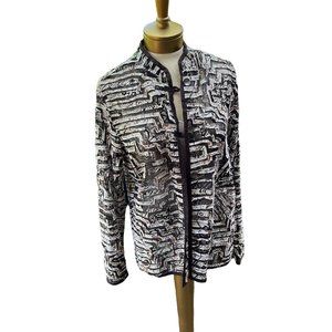 Chico’s Jacket Semi Sheer Size 1